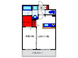 ベルクレール豊中の物件間取画像